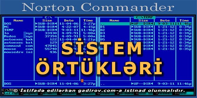 Sistem örtükləri haqqında məlumat