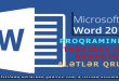 Word 2016 Tərtibat və Redaktə alətlər qrupu