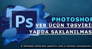 Veb üçün təsvirin yadda saxlanılması