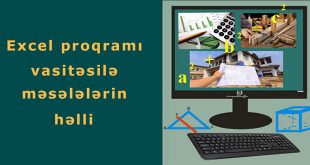 Excel proqramı vasitəsilə məsələlərin həlli