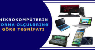 Mikrokompüterin ölçülərinə görə təsnifatı