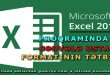 Excel 2016 usta formatının tətbiqi