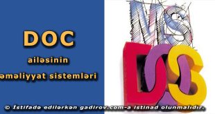 DOS ailəsinin əməliyyat sistemləri