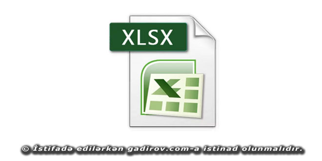 Excel 2016 kitab və işçi vərəqlər