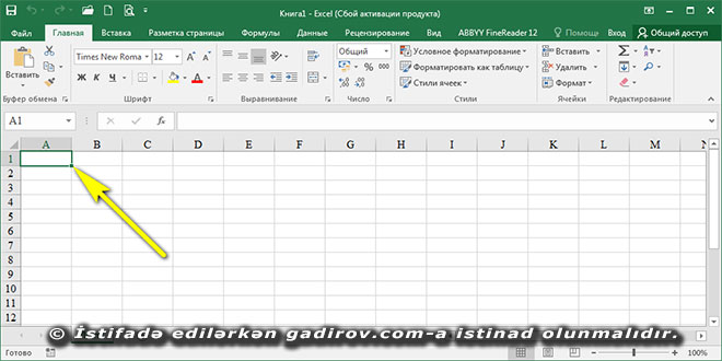 Excel 2016 proqramında kitablarla iş