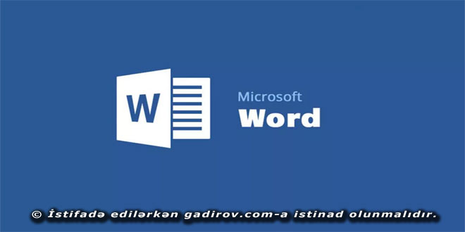 Ms Office proqramlar paketi