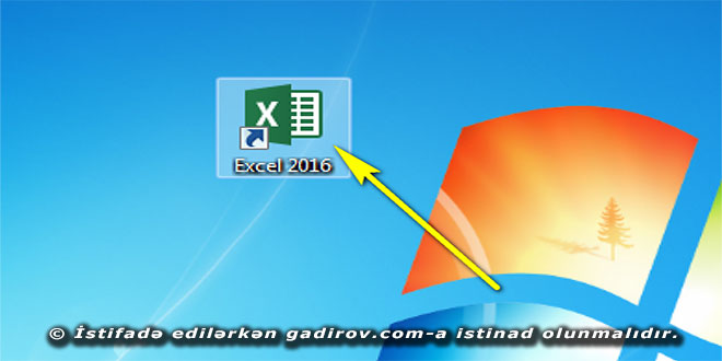 Excel 2016 proqramında kitablarla iş