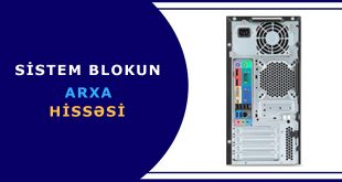 Sistem blokun arxa hissəsi