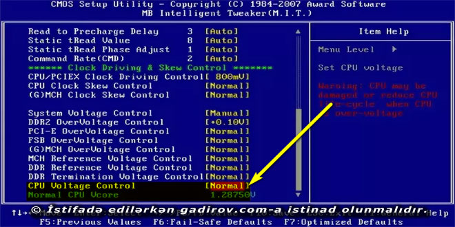 Advanced Chipset Features