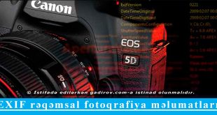 EXIF rəqəmsal fotoqrafiya məlumatları