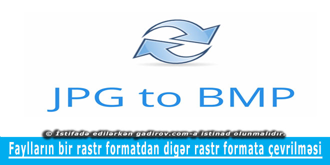 Faylı bir formatdan digər formata çevirmək