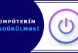 Kompüterin söndürülməsi
