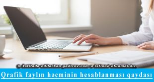Qrafik faylın həcminin hesablanması qaydası