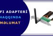 WI-FI adapter haqqında məlumat