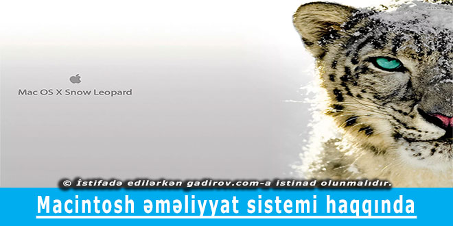 Macintosh əməliyyat sistemi haqqında