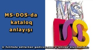 MS-DOS-da kataloq anlayışı