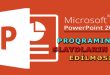 PowerPoint 2016 slaydların çap edilməsi