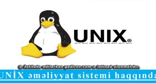 UNİX əməliyyat sistemi haqqında