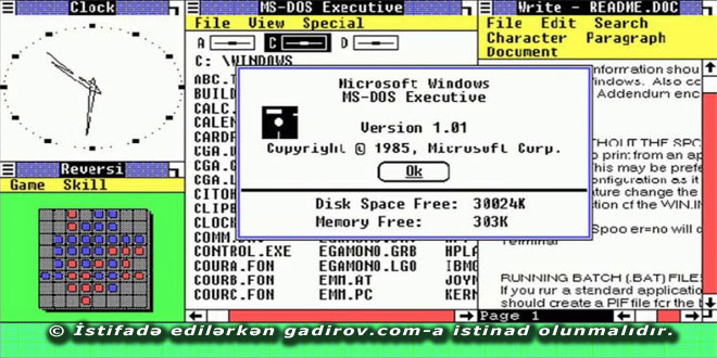 Windows ƏS-nin inkişaf tarixi