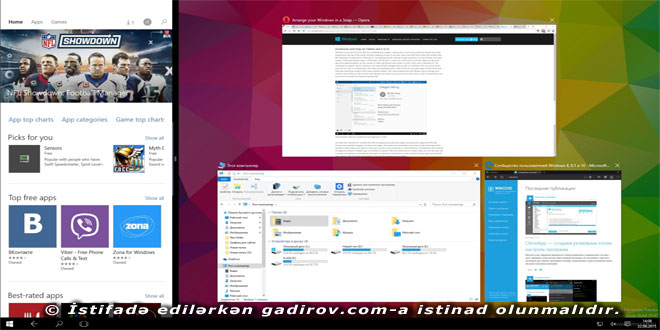 Windows 10 ƏS-nin tətbiqinə qoyulan tələblər