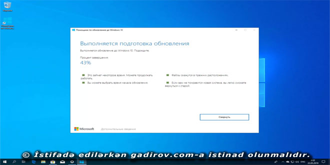 Windows 10 ƏS-nin tətbiqinə qoyulan tələblər