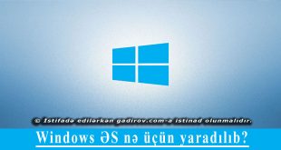 Windows ƏS nə üçün yaradılıb?