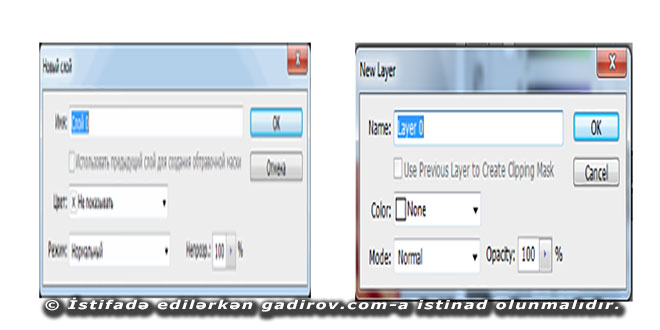 Adobe Photoshop qat (layer) palitrası