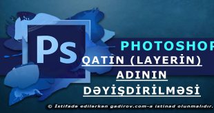 Qatın (layerin) adının dəyişdirilməsi