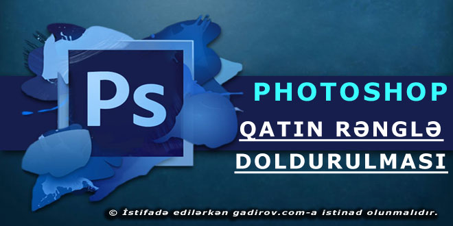 Qatın rənglə doldurulması