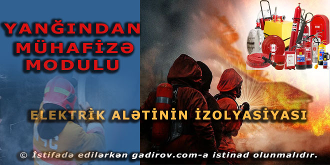Elektrik alətinin izolyasiyası