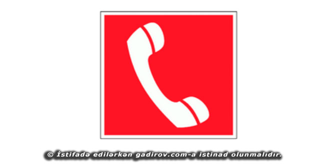 Yanğın telefonu nişanı