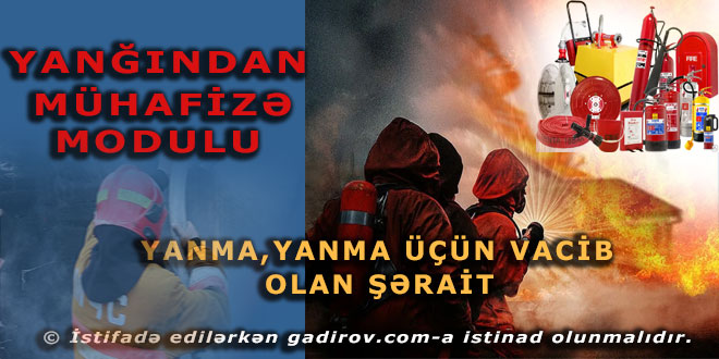 Yanma, yanma üçün vacib olan şərait