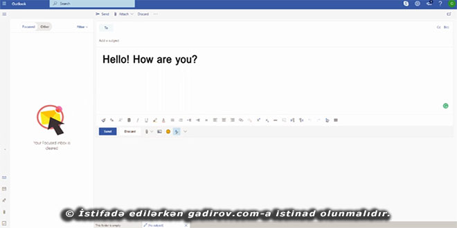 Outlook elektron poçta giriş