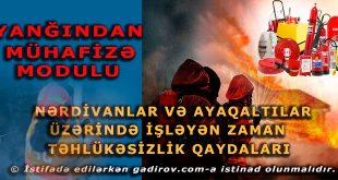 Nərdivanlar üzərində işləyən zaman təhlükəsizlik qaydaları