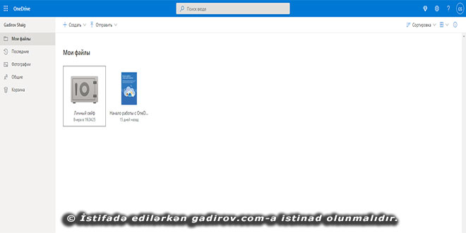 OneDrive ilə işə başlamaq və hesab yaratmaq