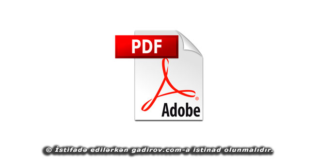 PDF faylları ilə işləmək üçün proqram vasitələri