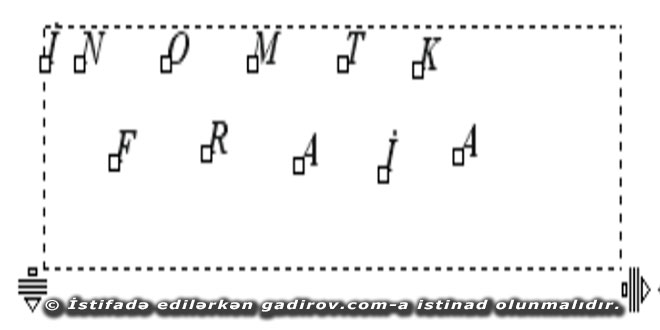 Simvollararası məsafələrin dəqiq təyini