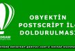 Obyektin PostScript ilə doldurulması