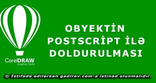 Obyektin PostScript ilə doldurulması