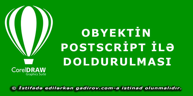 Obyektin PostScript ilə doldurulması