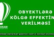 Obyektlərə kölgə effektinin verilməsi