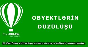 Obyektlərin düzülüşü