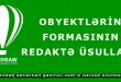 Obyektlərin formasının redaktə üsulları