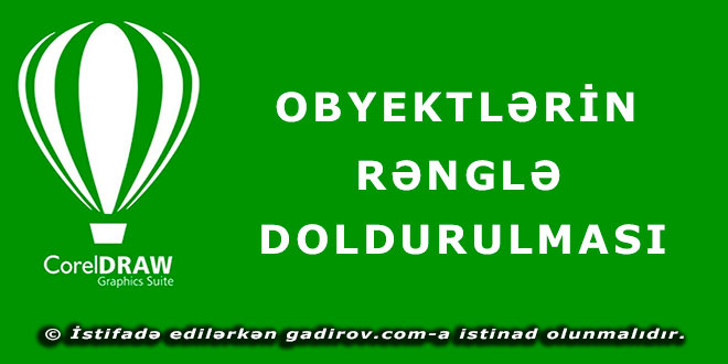 Obyektlərin rənglə doldurulması