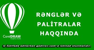 Rənglər və palitralar haqqında