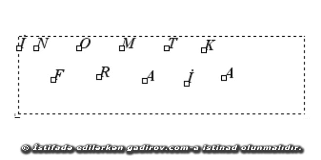 Simvollararası məsafələrin dəqiq təyini