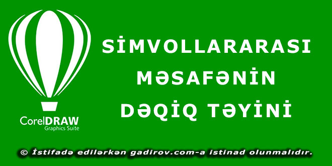 Simvollararası məsafələrin dəqiq təyini