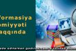 İnformasiya cəmiyyəti haqqında məlumat