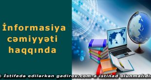 İnformasiya cəmiyyəti haqqında məlumat